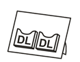 Stojaki na 2 ulotki DL