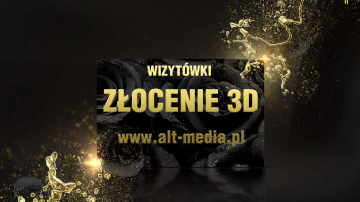 Złocone wizytówki
